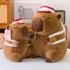 Capybara Backpack Hat Cartoon Plush Toy Room Decoration Children Doll Sleeping