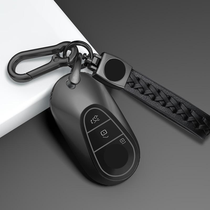 TPU for Mercedes Benz C E S Class GLC W206 W223 W214 E300 C260 C300 S450 S500 S400 Remote Car Key Case Cover Fob Holder Keychain