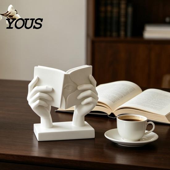 Миниатюрная Абстрактная 3D-печатная скульптура Лица и Руки для гадания, Современная Минималистичная Фигурка, Изысканное Компактное Настольное Украшение для Полки, Дом