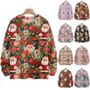 Christmas Sweatshirts For Women Knit Sweater Cute Shirt Fall Crewneck Pullover Tops