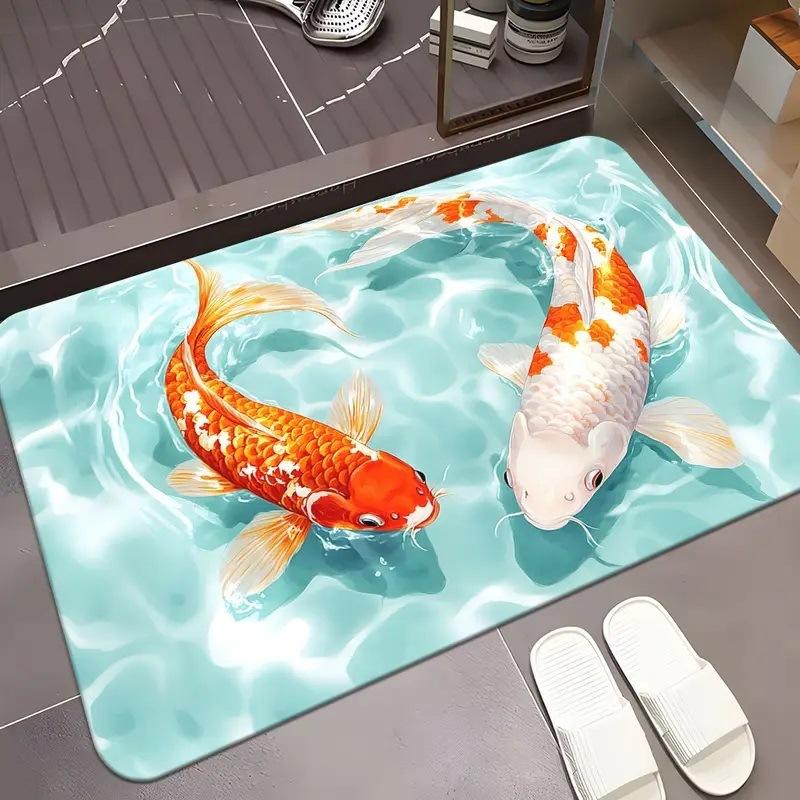 Absorbent BathroomToilet Door Mat Anti Slip and Wear-resistant Foot Mat Entrance Door Mat