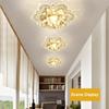 20cm LED Crystal Ceiling Light Modern Flower Shape Ceiling Lamp Hallway Living Room Lamp Bedroom Kitchen Corridors Aisle Light