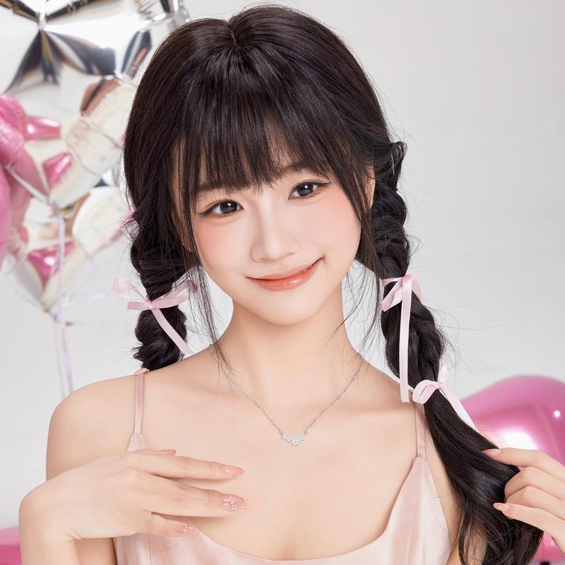 Barbie crystal necklace Wishing star five-pointed star sparkling meteor pendant, sweet and high-end clavicle chain, niche Korean exquisite TX2401057A