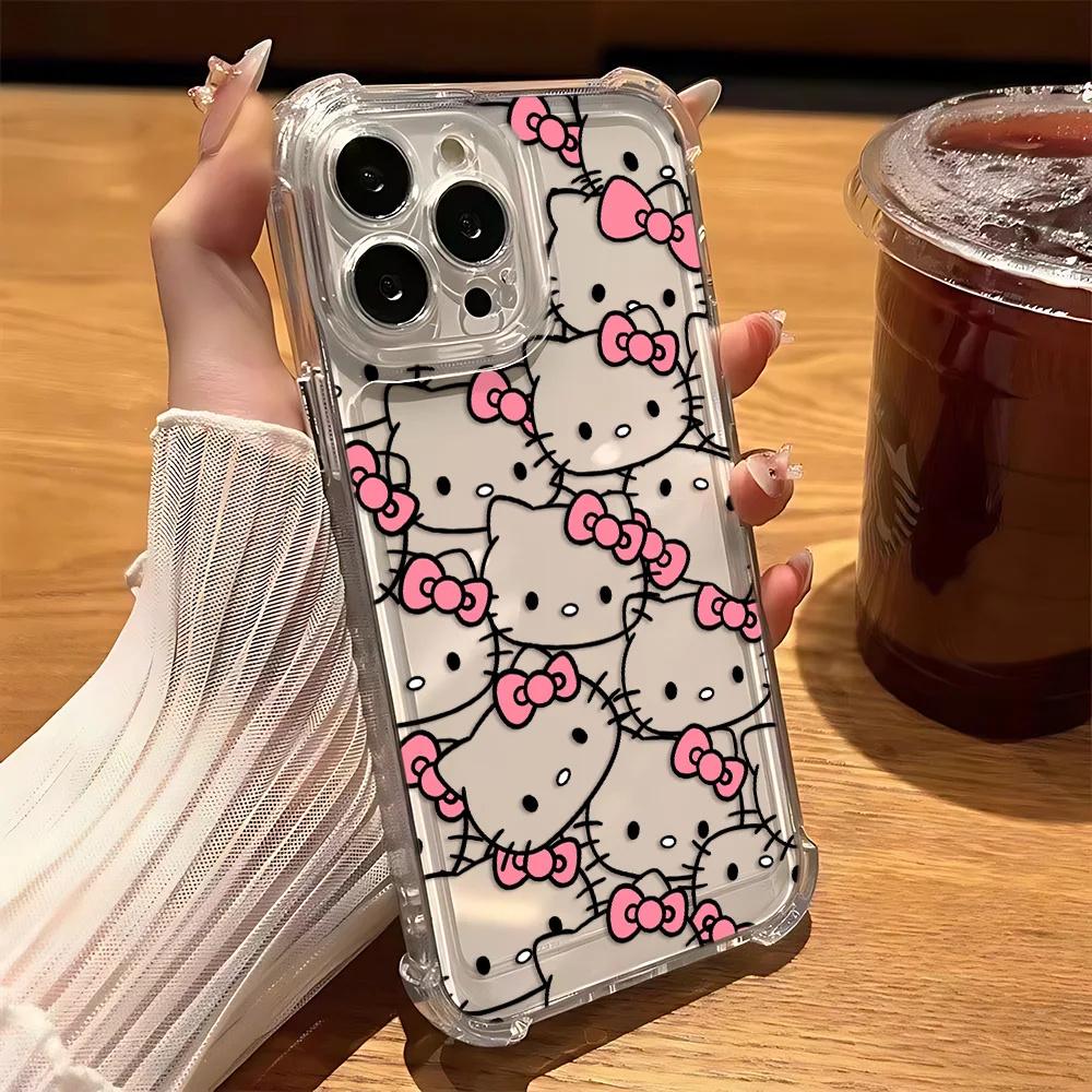 Милый прозрачный чехол Hello Kitty для Huawei Honor 600 400 Lite 5G 400 Pro X9B X6C X7D X8D X6D X5C 5G Мягкий противоударный чехол