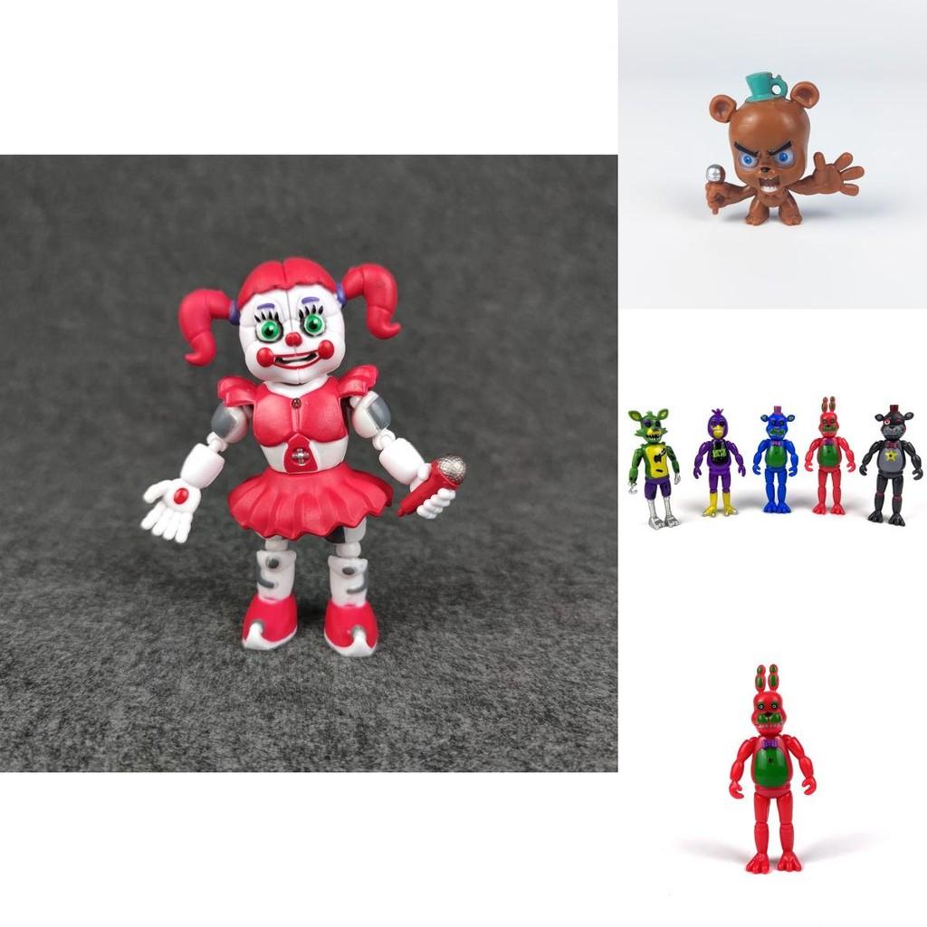 Colorful Plastic Fnaf Action Figure Toy Set Ideal For Junior Years Old)