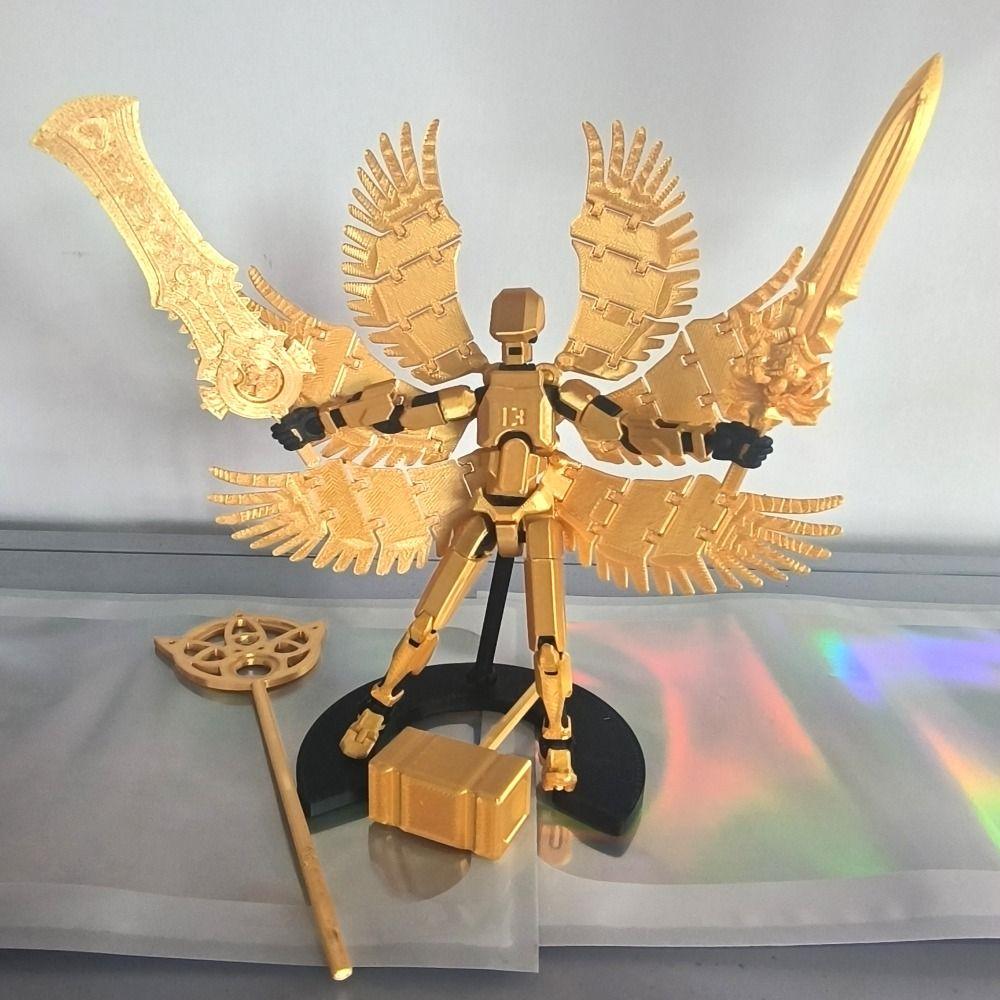 Desktop Decoration 3D Printed T13 Action Figure ABS Robot Dummy Action Figures for Boy Gifts