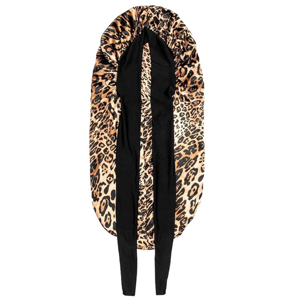 Silky Satin Sleep Bonnet Extra Large Sauna  Shower Caps Solid Color Women Long Sleep Cap