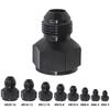 2Pcs Black -10 AN Female To -8 AN Male Flare Reducer Fitting Adapter 10AN To 8AN