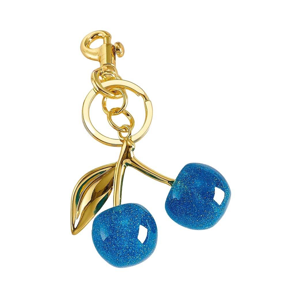 3D Crafts Cherry Keychain Ornaments Cherry Charms Fashion Car Keyring  Lady/Women