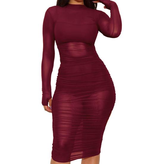 Сексуальное женское прозрачное платье с длинным рукавом, мини-шорты на камзоле, комплект клубного наряда