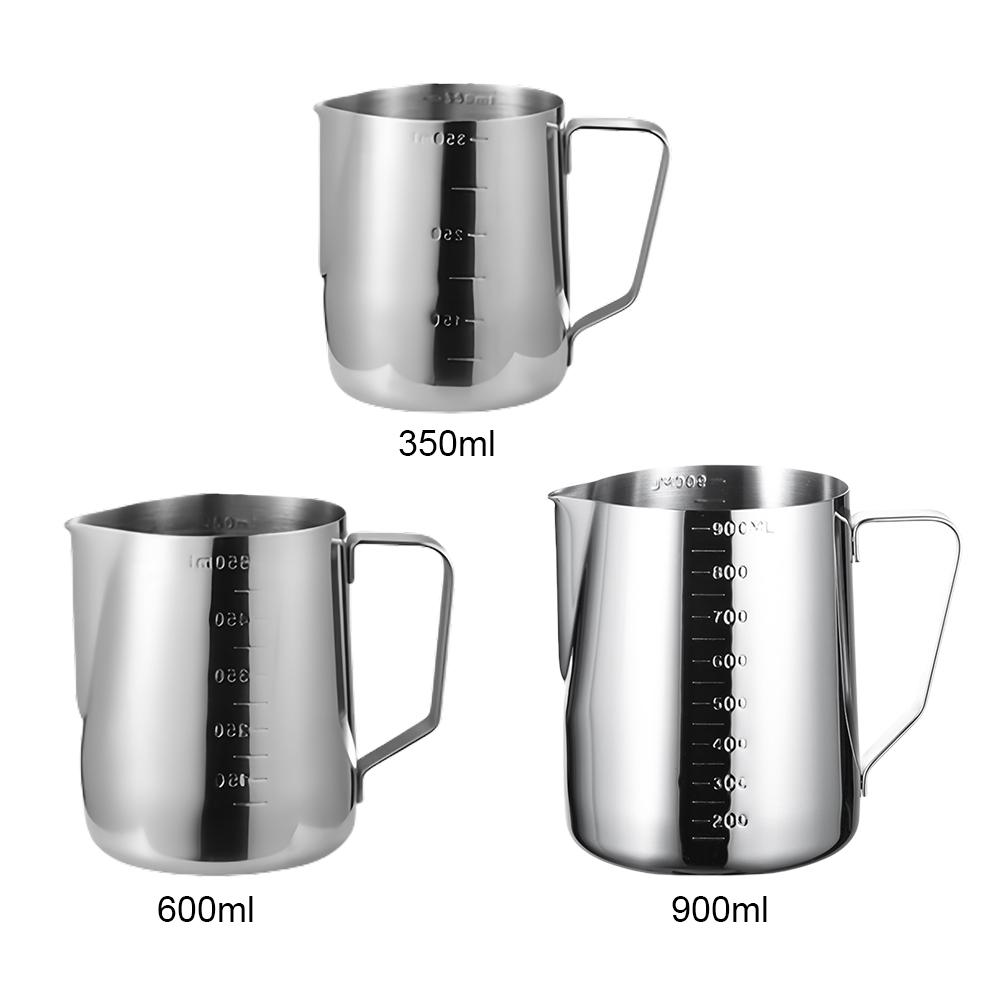 350/600/900 мл молочный питчер Sharp Mouth Coffee Milk Frotting Pitcher Jug Barista Frother Pitcher for Latte Art Coffee Accessories