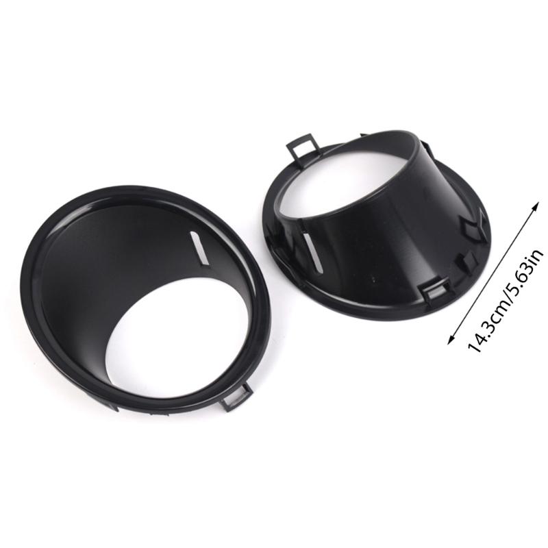 For R55 R56 R57 51112753661 51112753662 Front Fog Light Trim Rings Guards Headlight Protector Surround Cover Waterproof