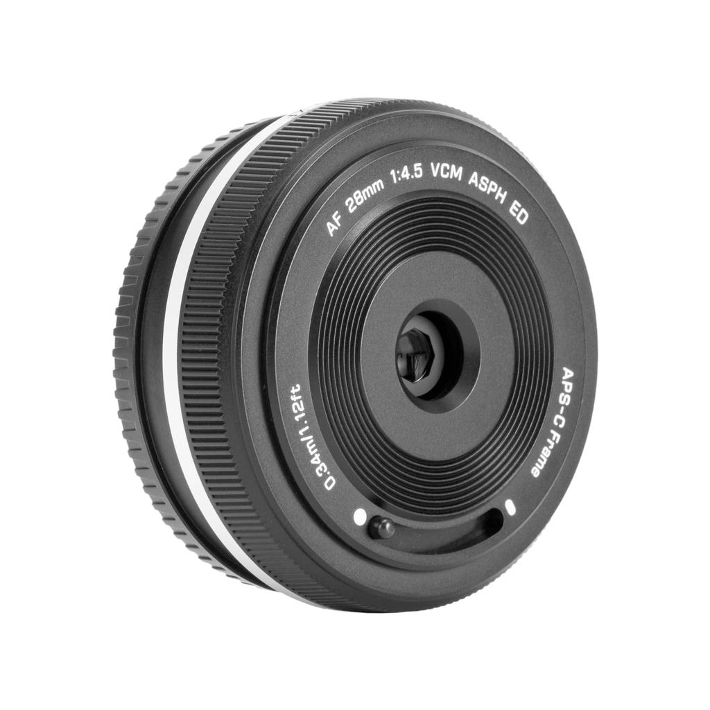 Viltrox 28 мм XF Чип XF Крепление Камеры Фиксированный Совместимый с Камерами, такими как и Беззеркальный для Уличной Съемки Путешествий и Влогинга Объектив F4.5, Широкоугольный Объектив,