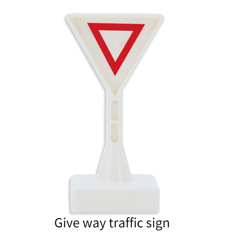 Большие строительные блоки Аксессуары Железнодорожные пути Дорожные знаки Светофор Дорожное заграждение Парковочный столб Забор Совместимые Серия для улицы Детские игрушки