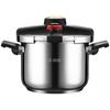 Stainless Steel Pressure Cooker 6.3 Quart Induction Cookware,One-Touch Open.Close,Pots and Pans, Dishwasher Safe