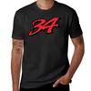 Kevin Schwantz Number 34 Red T-Shirt Graphics Summer Clothes Mens Tall T Shirts