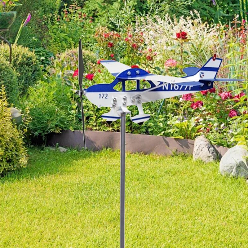 Wind Vanes For Outside Sturdy Metal Airplane Shapes Wind Vane Decorative Multifunctional Wind Direction Indicators Weather Vanes