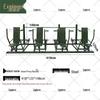 Outdoor Multi-Station Seated Push Trainer