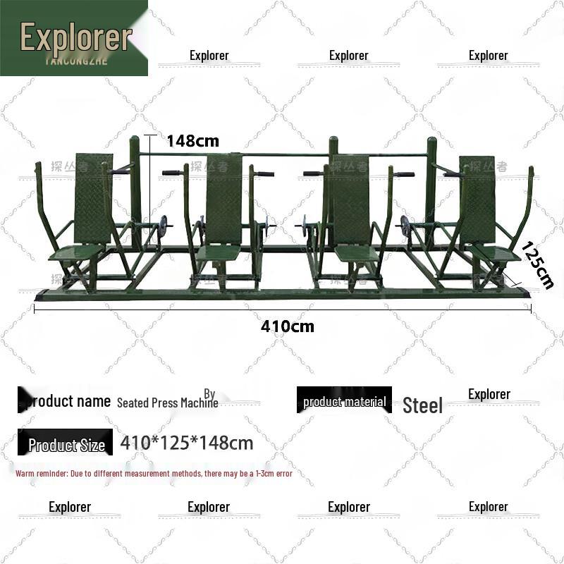Outdoor Multi-Station Seated Push Trainer