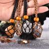1pc Hand-knitted DIY Braided Necklace Cord Crystal Necklace Holder Empty Stone Holder Necklace Cord