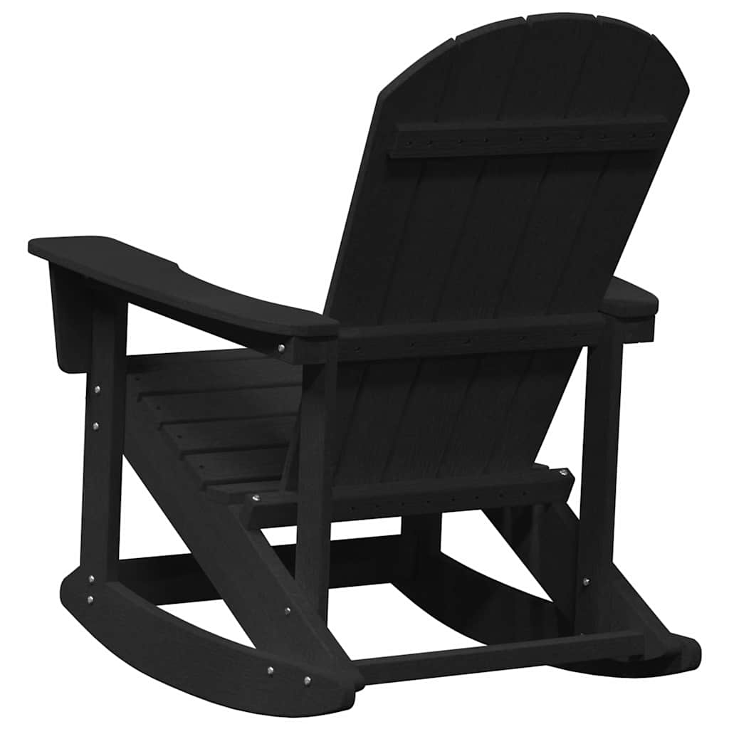 Adirondack Swing Chair Black 92 x 73.5 x 92 cm HDPE