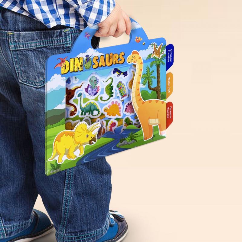 Новые детские многоразовые сцены милые наклейки DIY головоломки наклейки игры книги мультфильм животные обучение познание игрушки для детей подарок