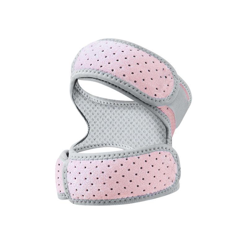 Улучшенный стабилизатор надколенника: Противоскользящие силиконовые наколенники с регулируемыми ремнями для амортизации.