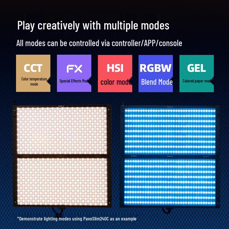 NANLITE PavoSlim 240C RGB LED Panel Light Kit