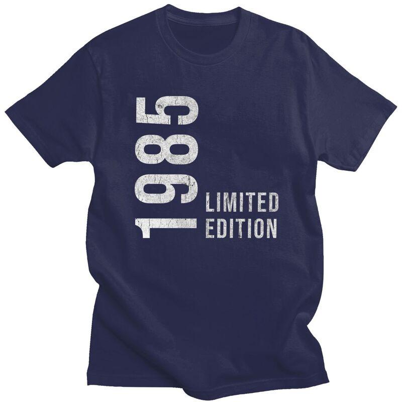 Awesome 40th Retro Vintage 1985 Printed T Shirt Men 100 Cotton Tshirt Custom Years Birthday Gift Tees Fashion Tshirts