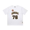 KODAK Белая сетчатая футболка с коротким рукавом для баскетбола