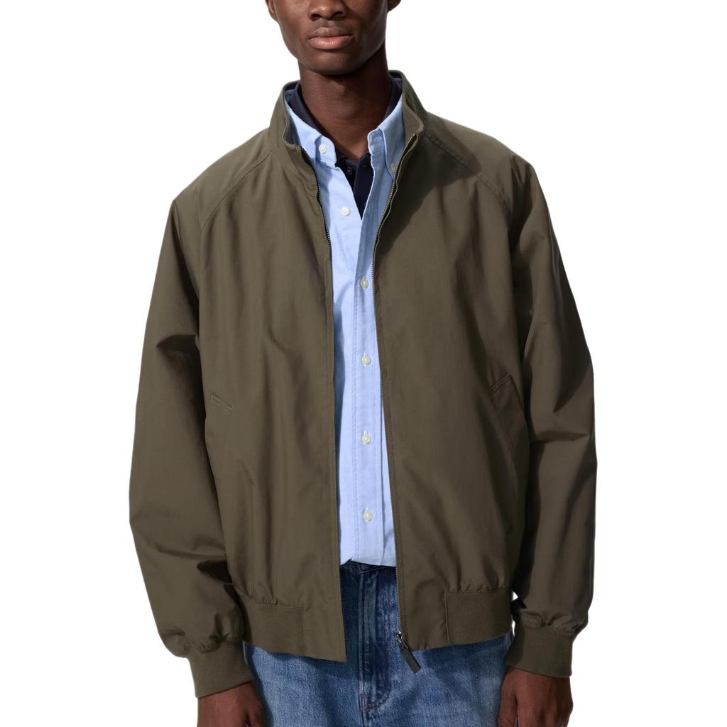 Uniqlo Короткая свободная повседневная куртка в стиле Харрингтона, унисекс, 484610-57