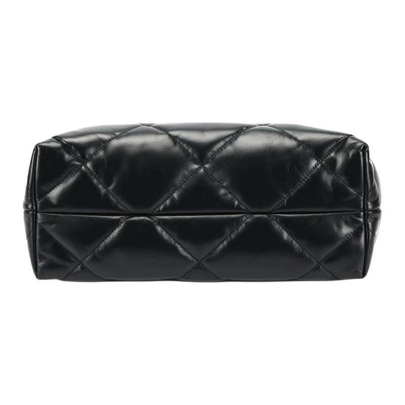 TORY BURCH Kira logo snap closure leather shoulder bag handbag women's black 162136-001 new