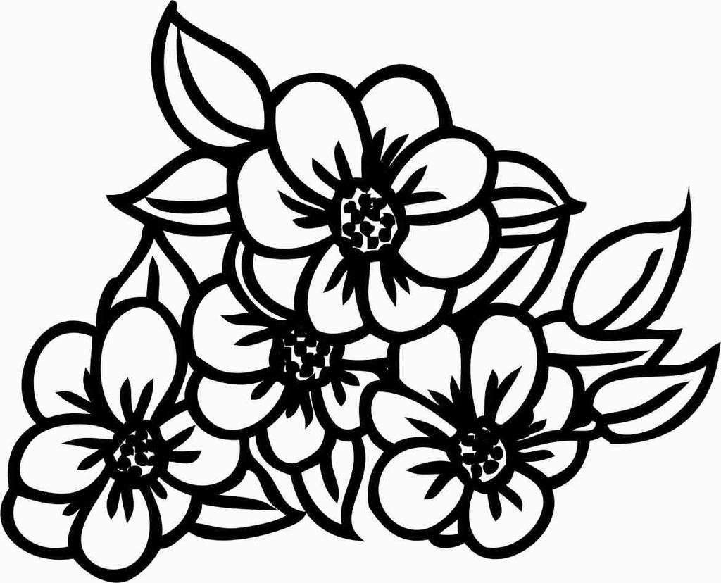 Квадратный коричневый деревянный резиновый штамп с цветочным узором Printtoo Block-2 x 2