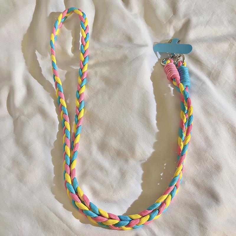 Цветной длинный ремешок для телефона через плечо, веревочная цепочка для iPhone, Samsung, Huawei, Xiaomi, брелок, универсальная подвеска для телефона и сумки