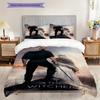 Dark Fantasy Magic Three-piece set (1 * duvet cover + 2 * pillowcase, without core) 2D Flat Soft and comfortable Duvet cover and pillowcase
