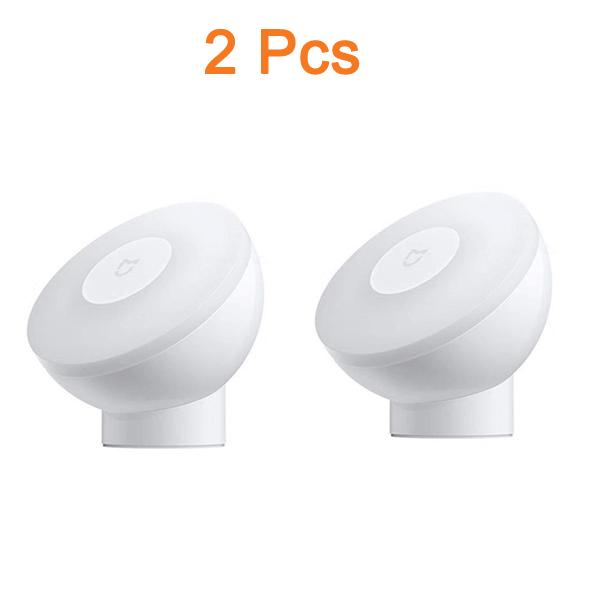 Светодиодный индукционный ночник Mijia, 2 лампы, интеллектуальный датчик движения, инфракрасный интеллектуальный датчик человеческого тела с регулируемой яркостью и магнитным основанием