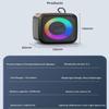Мини-портативная Bluetooth-колонка с держателем для телефона, RGB-подсветкой, супербасом и 10 часами воспроизведения для путешествий