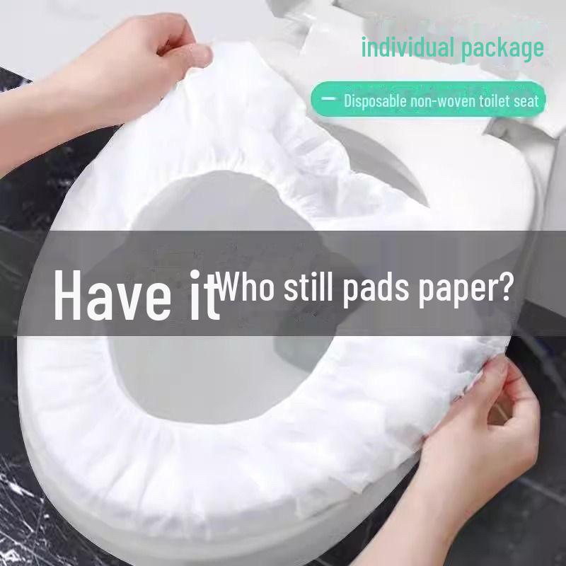 Portable Non-Woven Disposable Toilet Seat Cushion Set for Travel and Hotel Use