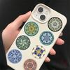 500Pcs/Roll Retro Flower Pattern Art Kids Rewards Stickers - DIY Scrapbooks Album Decor Sealing Label Decals
