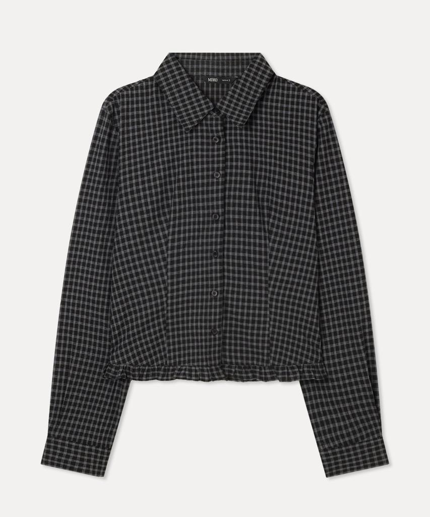 MIXXO Рубашка в клетку с воланами_Miwywg109G