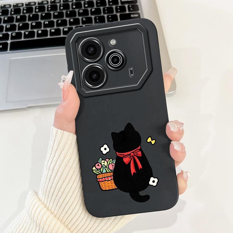 For Tecno Pova 6 Pro 5G 2024 Case LI9 Camera Lens Protective Cover Cute Panda Cartoon Soft Bumper For Tecno Pova 6 Pova6 5G Capa