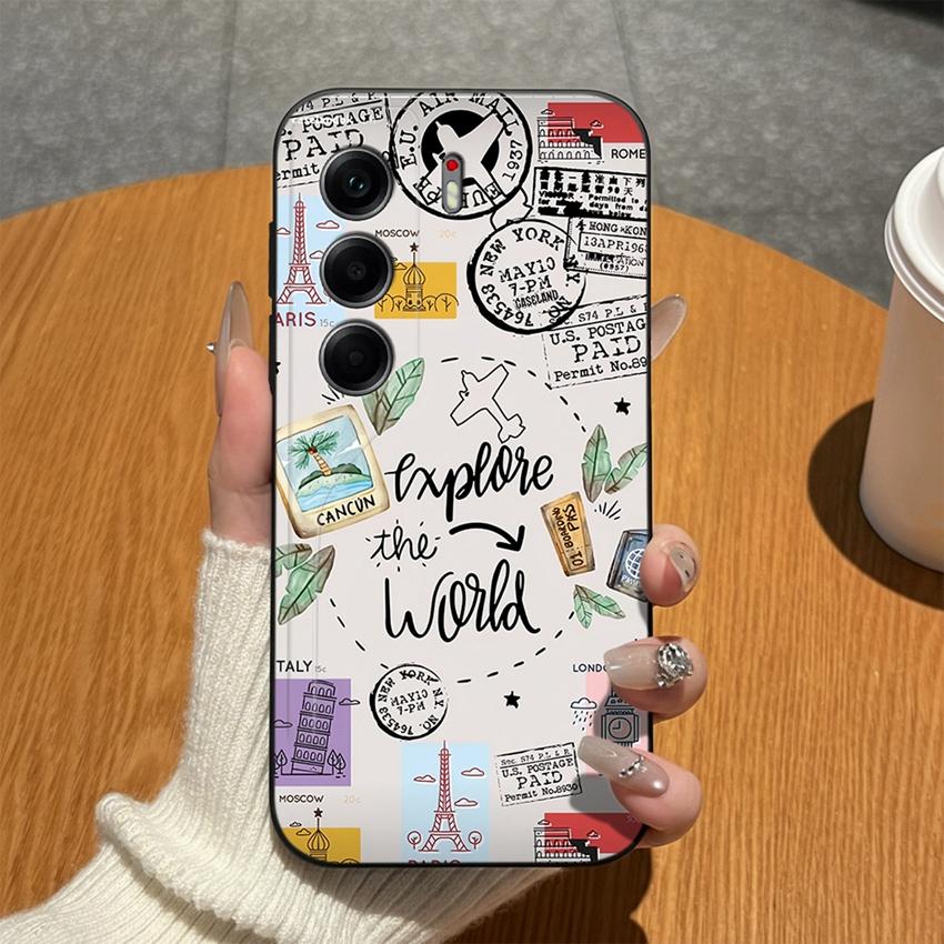 Для Tecno Camon 40 20 19 17 16 15 Pro Premier 18P 16S 17T Чехлы для телефона Матовый силикон Милый бантик Легкие Противоударные чехлы Для Tecno Camon18i Бампер