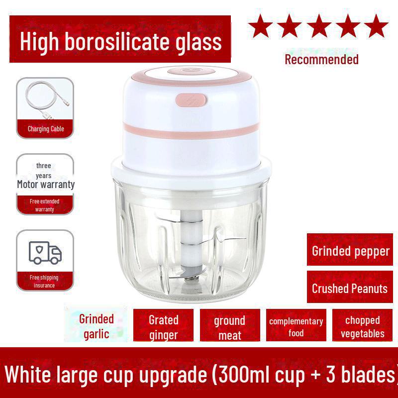 Беспроводная электрическая чесночница и мини-измельчитель