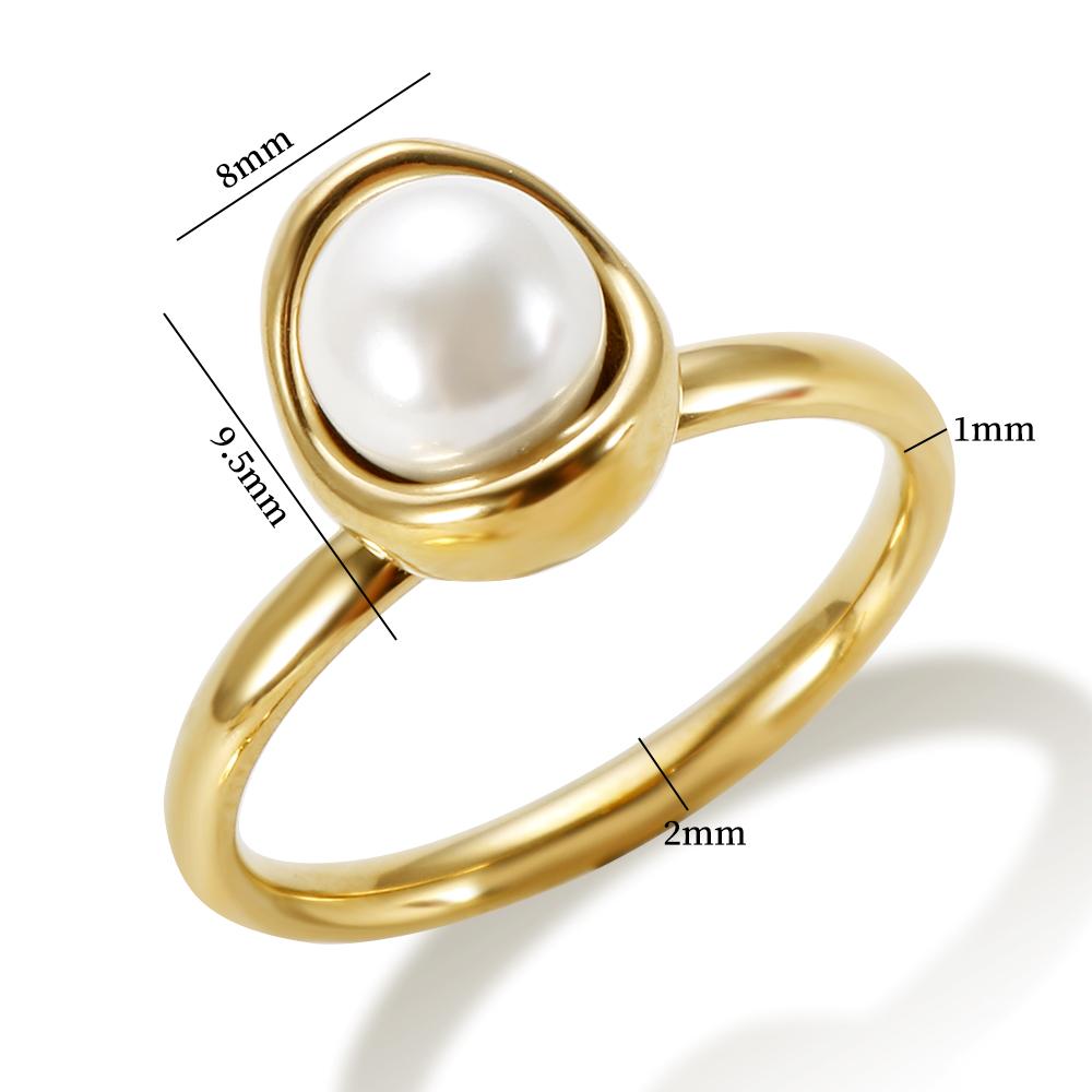 Necklace Accessories Elegant Jewelry for Women 18K Gold Plated Stainless Steel Freshwater Pearl Pendant Necklace