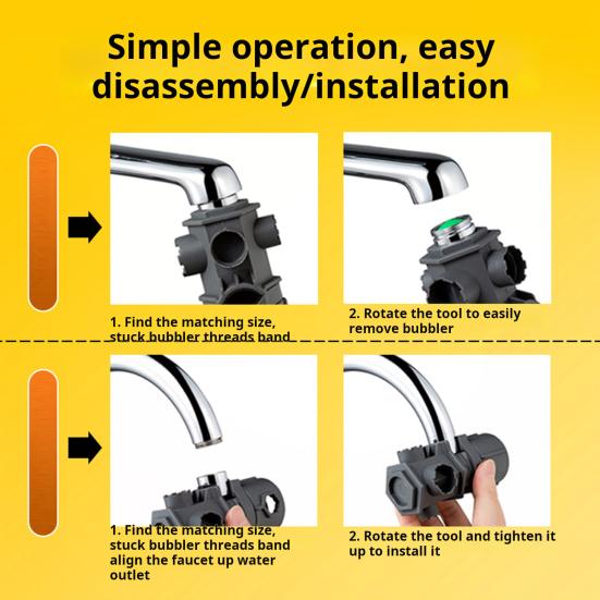 All in One Faucet Wrench Tool Set, Compact Multi-Size Disassembly Tools, Durable Plumbing Repair Kit for Bathroom Kitchen Maintenance