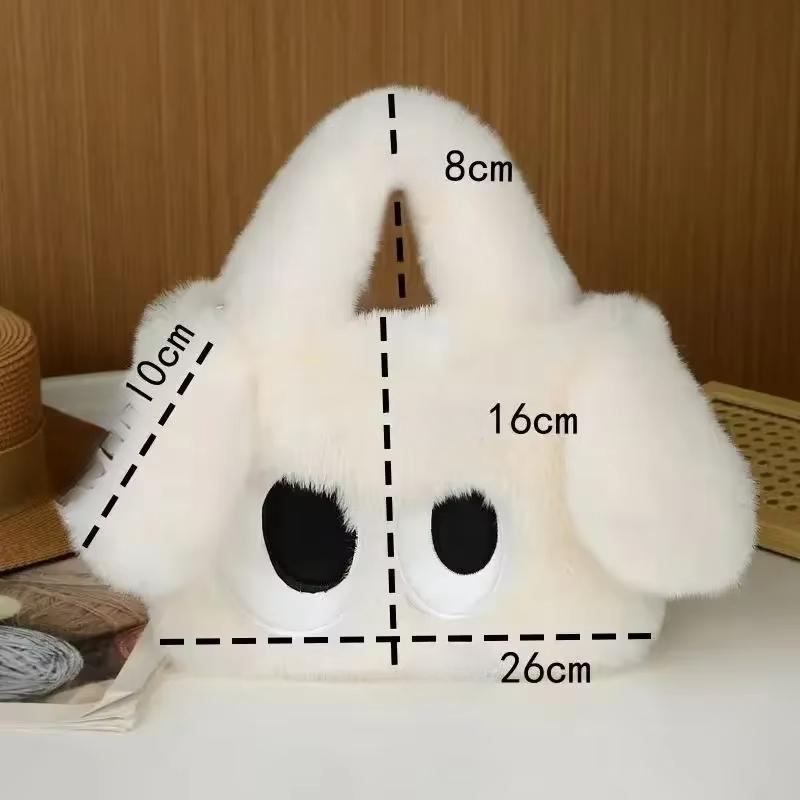 New Cute Fashion Big-eyed Dog Baby Bag Girls Shoulder Handbag Joker Children Plush Mini Packet Messenger Bag Kids Accessories