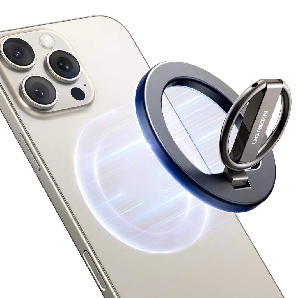 UGREEN LP705 25355 Magnetic Phone Back Kickstand Grip Ring Holder Rotatable Portable Desk Mount