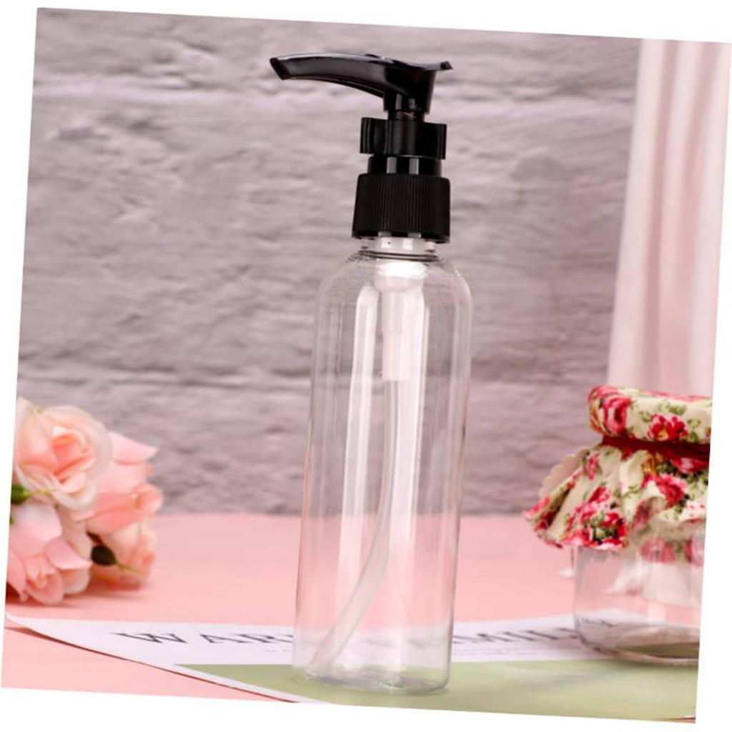 Флакон с круглым плечом объемом 100 мл для лосьона, шампуня, дезинфицирующего средства, пустые бутылочки прессованного типа, порционные и сменные флаконы.