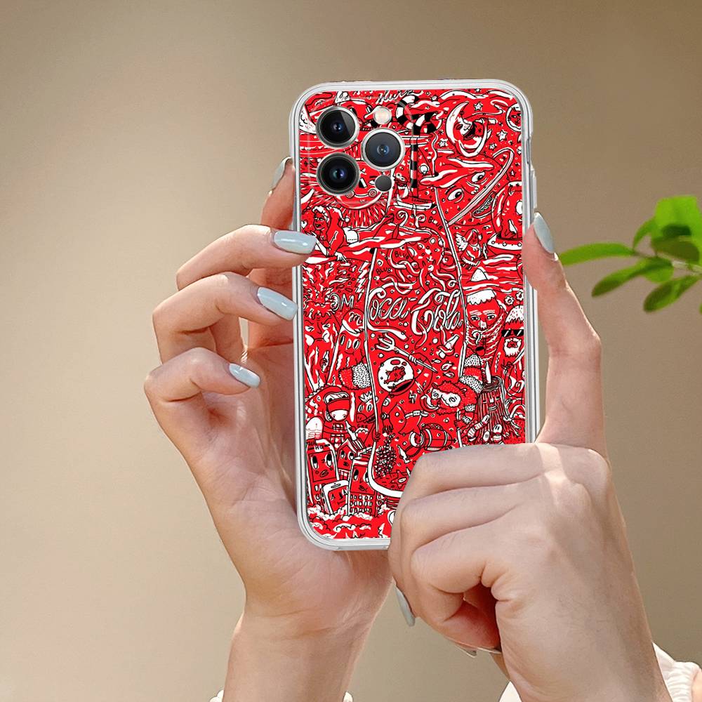 Чехол для телефона Coca-cola Vintage для iPhone 17 16 15 14 13 11 12 Pro Max 16 Plus Прозрачный