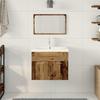 Wall Mounted Bathroom Furniture Set with Storage Made of Wood Based Material